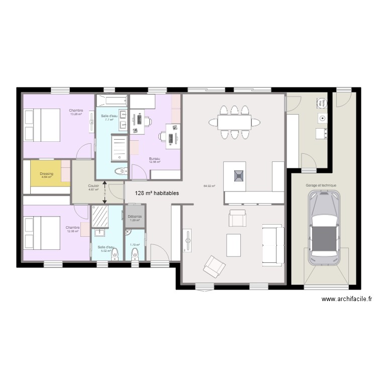 Maison 07 v1. Plan de 0 pièce et 0 m2