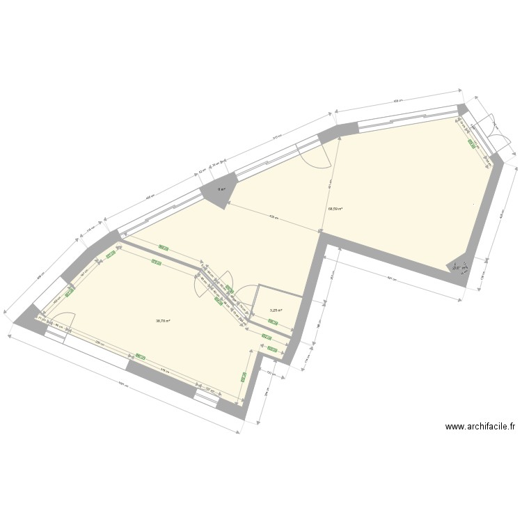 CH03160 RDC  AVEC CUISINE FUTURE. Plan de 0 pièce et 0 m2