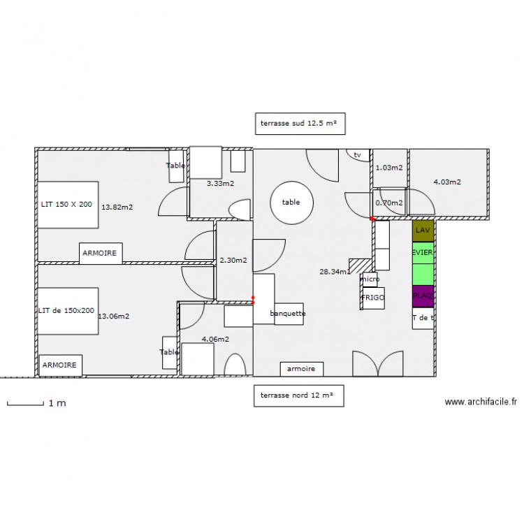 GITE DERNIER. Plan de 0 pièce et 0 m2