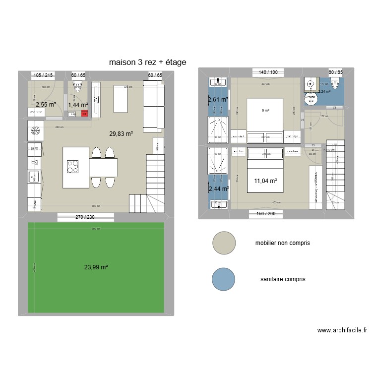 ch 3. Plan de 10 pièces et 90 m2