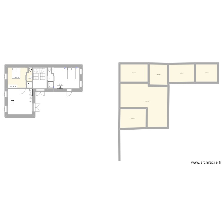 maison. Plan de 8 pièces et 116 m2