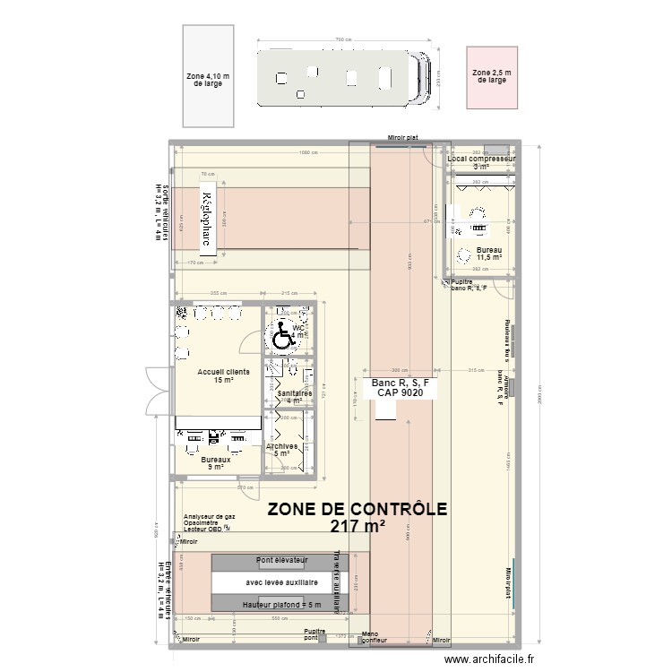 CCT VL BUCHERES BONENFANT inversé. Plan de 7 pièces et 269 m2