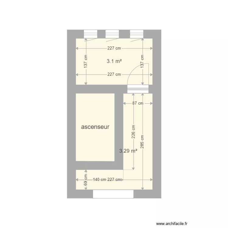 3e palier. Plan de 3e palier. Plan de