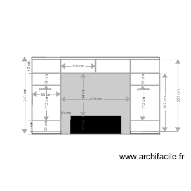 placard chambre parents intérieur 17 décembre. Plan de placard chambre parents intérieur 17 décembre. Plan de
