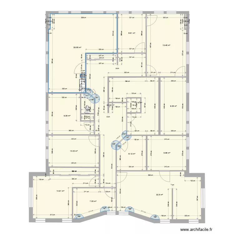 relev&eacute;. Plan de 