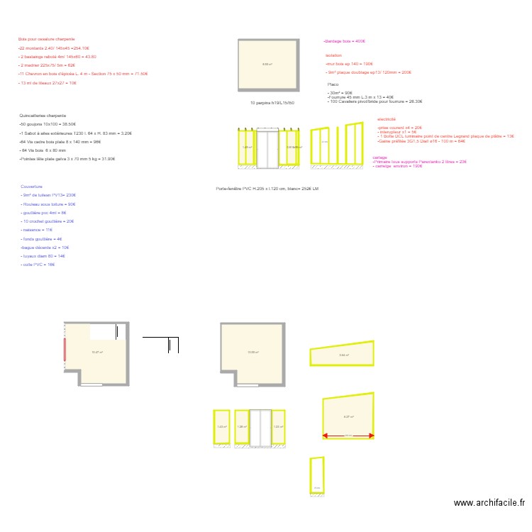 chambre lévi. Plan de 0 pièce et 0 m2