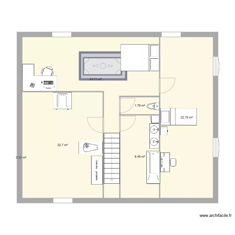 Maison&eacute;tage &eacute;tage. Plan de 