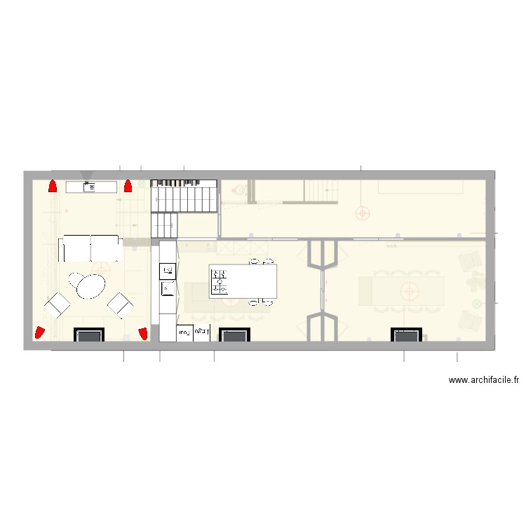 Nouvelle maison Amsterdam v2. Plan de 5 pièces et 89 m2