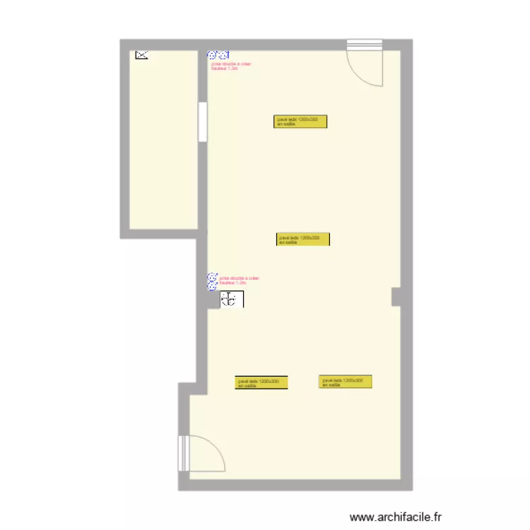 ATELIER DU CENTRE CHOPIN. Plan de 