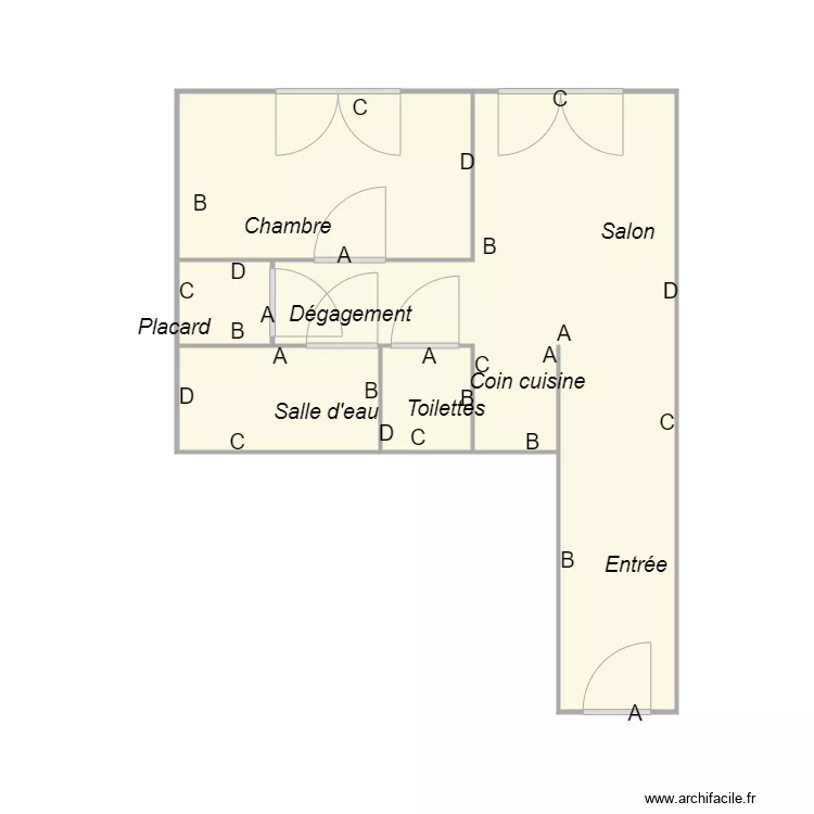 Croquis DIDIER. Plan de 