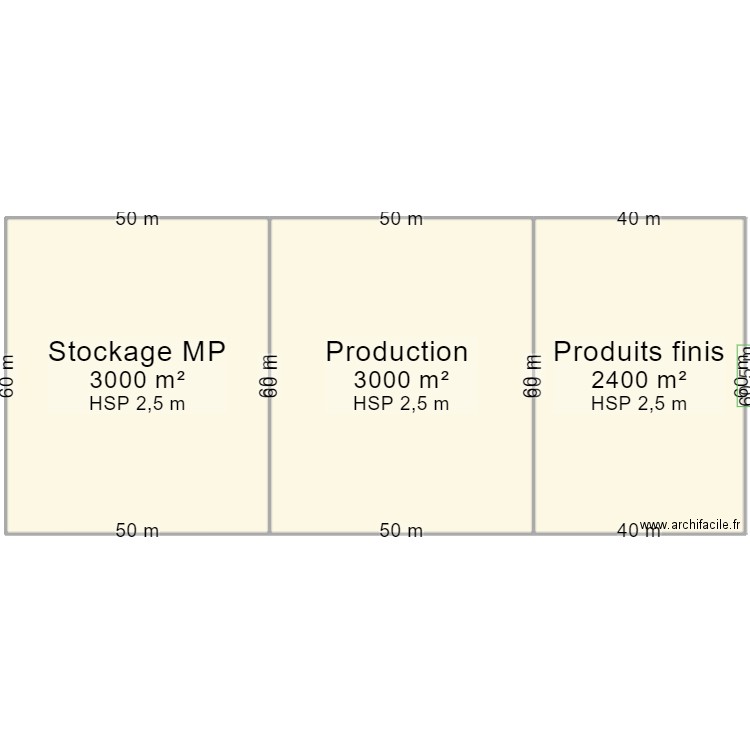 Usine CORPAL. Plan de 0 pièce et 0 m2