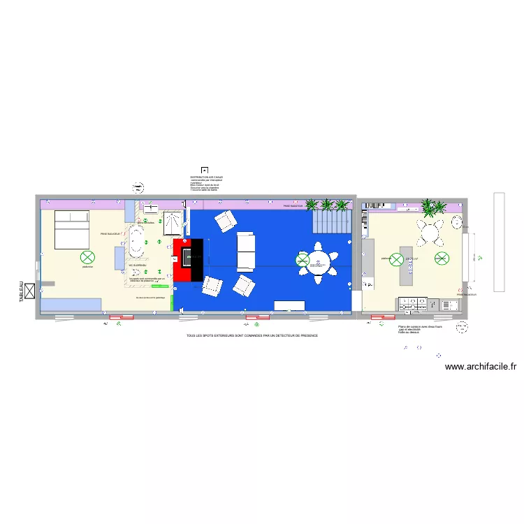 RDC NEW OK CUISINE AVEC TABLE. Plan de RDC NEW OK CUISINE AVEC TABLE. Plan de