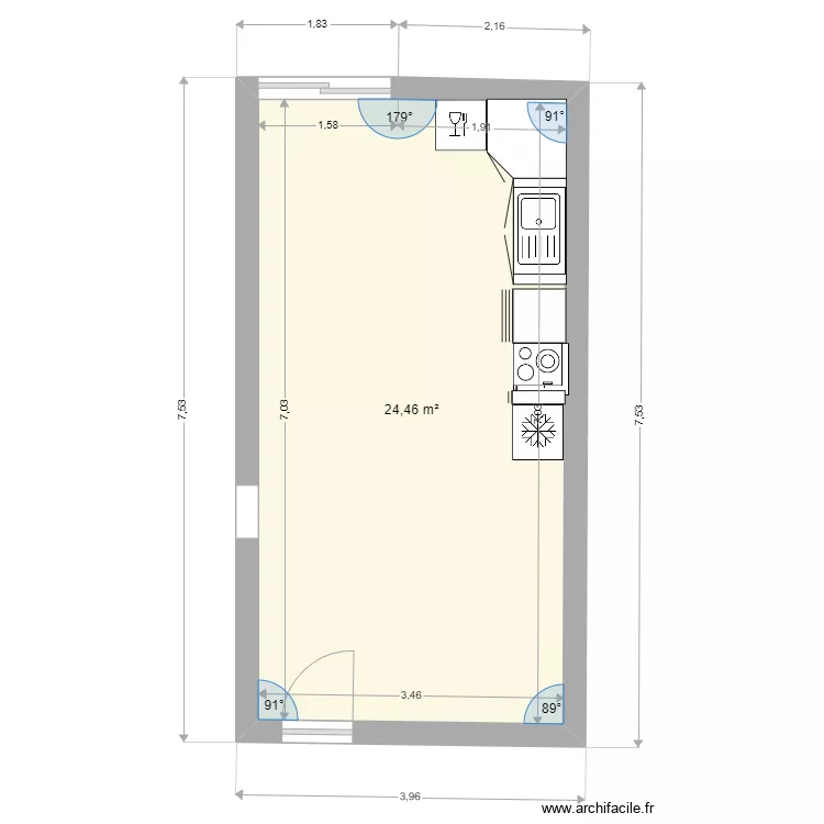 cuisine gite 2. Plan de 