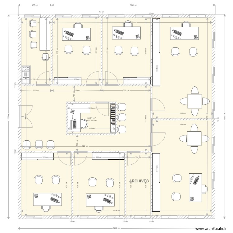 bureau le parc des lauves . Plan de 0 pièce et 0 m2