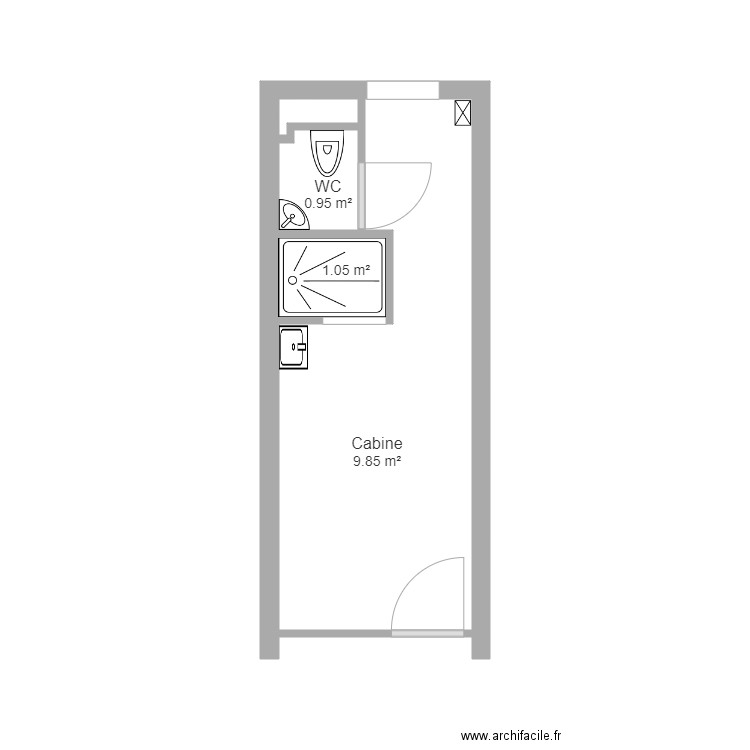 Audema EDL. Plan de 4 pièces et 12 m2