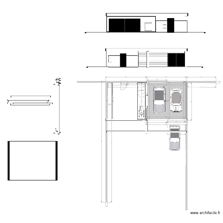 Garage. Plan de 0 pièce et 0 m2