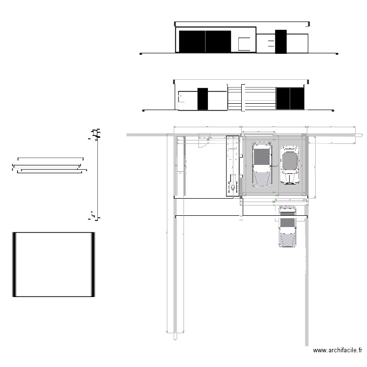 Garage. Plan de 0 pièce et 0 m2