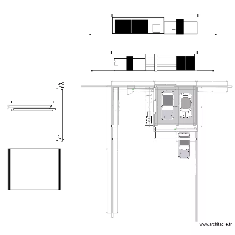 Garage. Plan de 