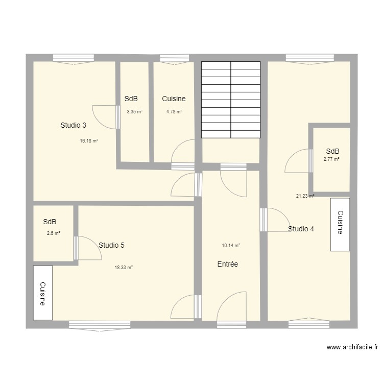 1er Etage. Plan de 0 pièce et 0 m2