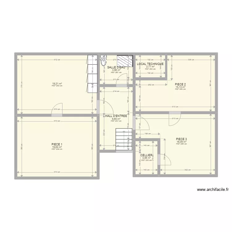 LOCAL COMMERCIAL FROSTINA. Plan de 