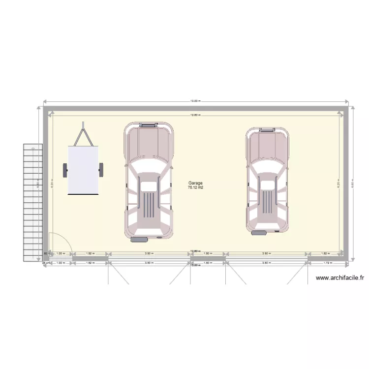 Garage. Plan de 