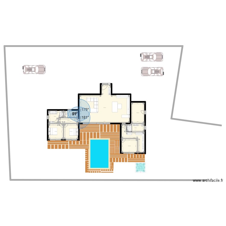 maison b1. Plan de 10 pièces et 161 m2