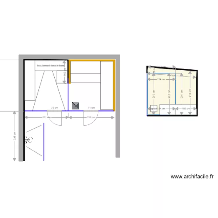 Bourquin Laurent combin&eacute;. Plan de 