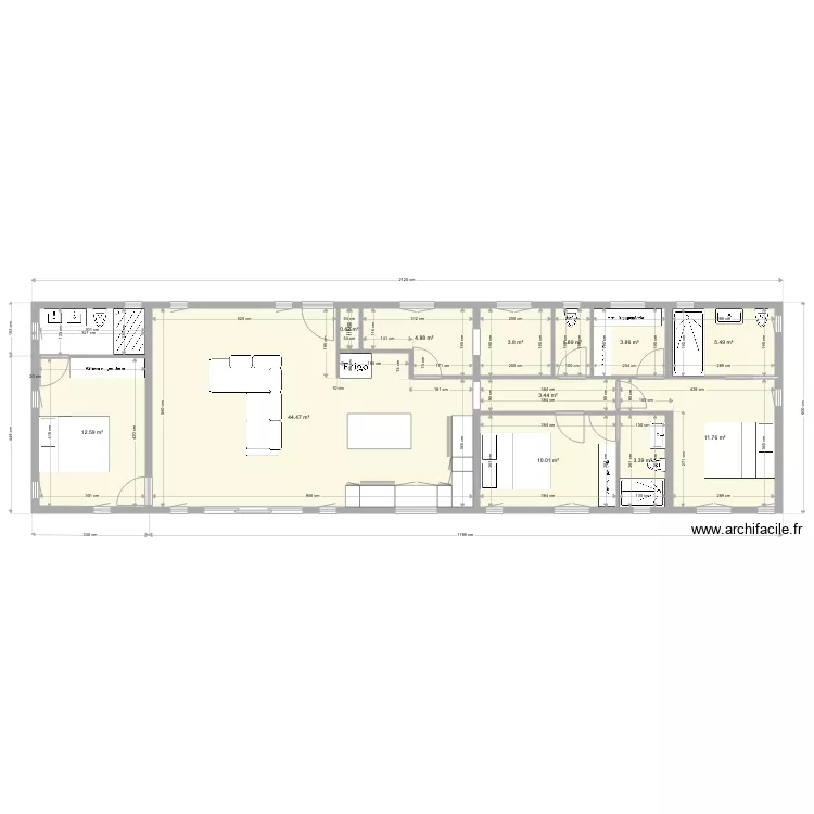 maison rectangle 16082020. Plan de maison rectangle 16082020. Plan de