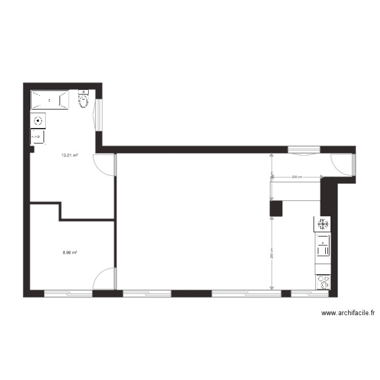 plan existant chabrier. Plan de 0 pièce et 0 m2