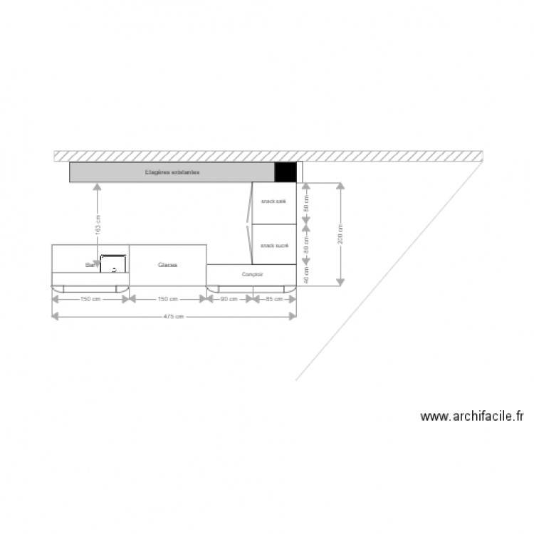 ESPACE SNACKING  LECLERC Blaye. Plan de 0 pièce et 0 m2