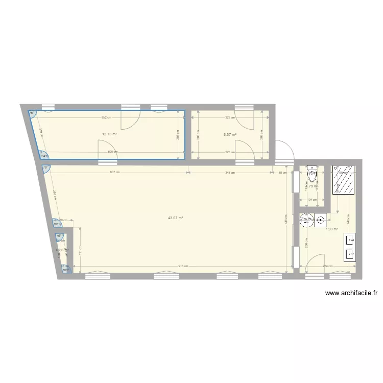 Maison courtalain travaux v6. Plan de 