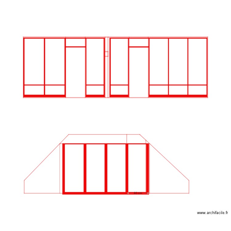 plan bibliothèque couloir. Plan de 0 pièce et 0 m2