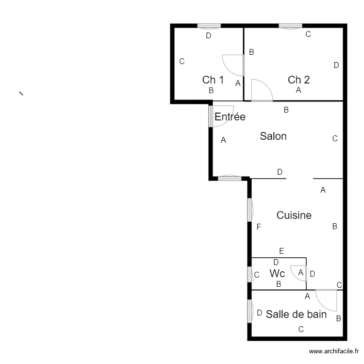 Croquis app Jarville PB. Plan de 