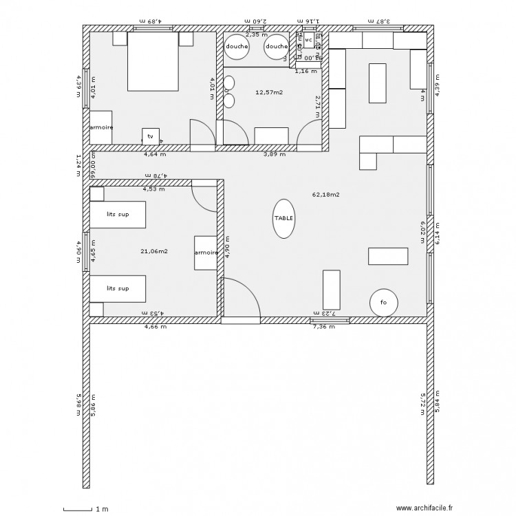 CHALET 2. Plan de 0 pièce et 0 m2