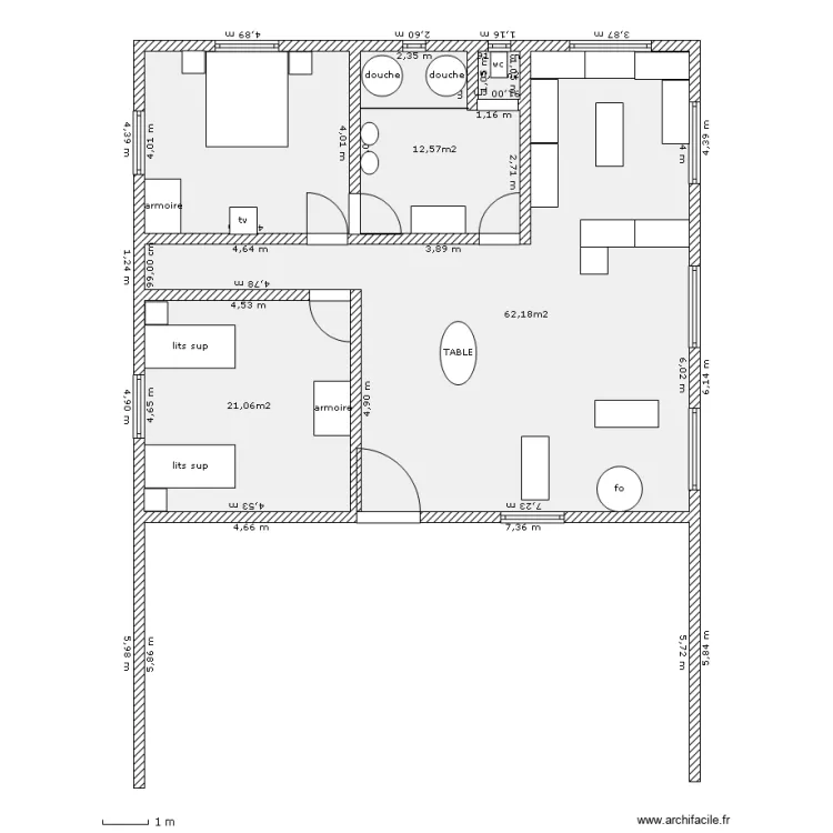CHALET 2. Plan de 