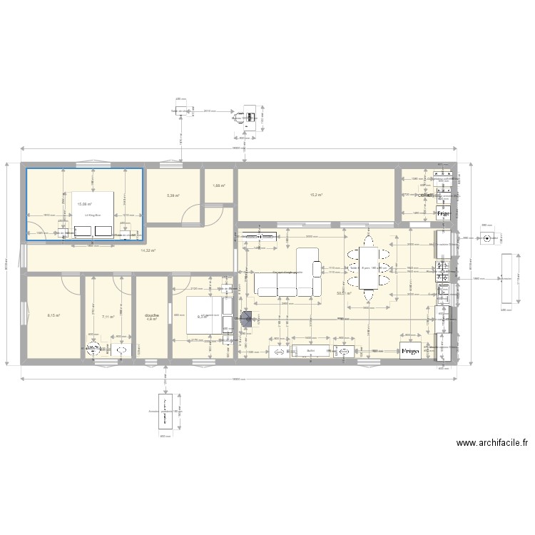 maison 2022 8. Plan de 11 pièces et 137 m2