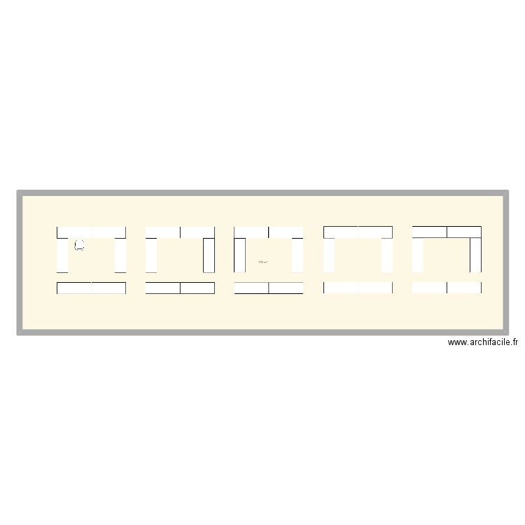 JRR. Plan de 1 pièce et 175 m2