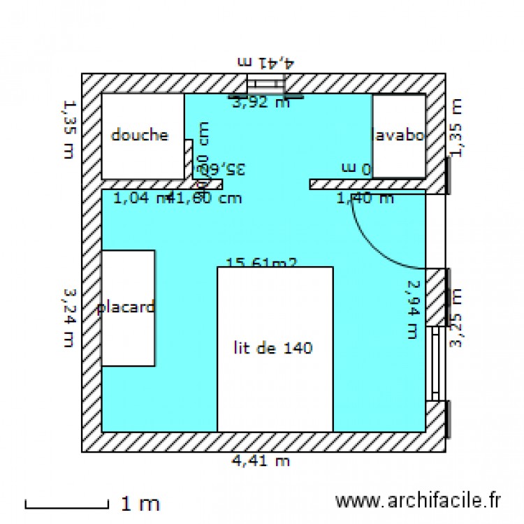 bungalow. Plan de 0 pièce et 0 m2