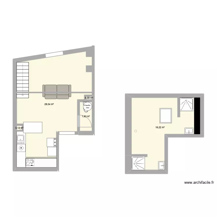 JOUR. Plan de 5 Pièces et 47 m² JOUR. Plan de 5 Pièces et 47 m²