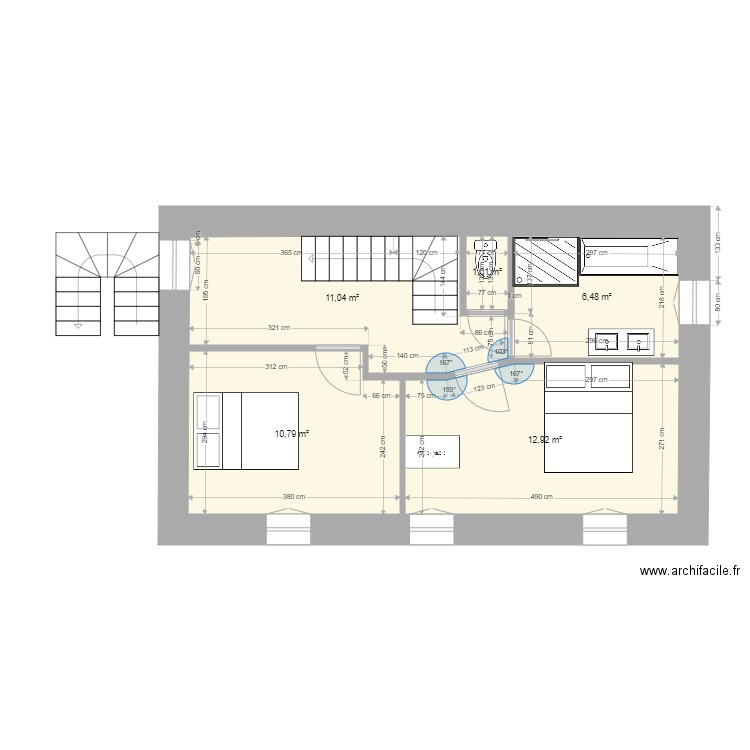 saussey étage projet V4 bis. Plan de 0 pièce et 0 m2