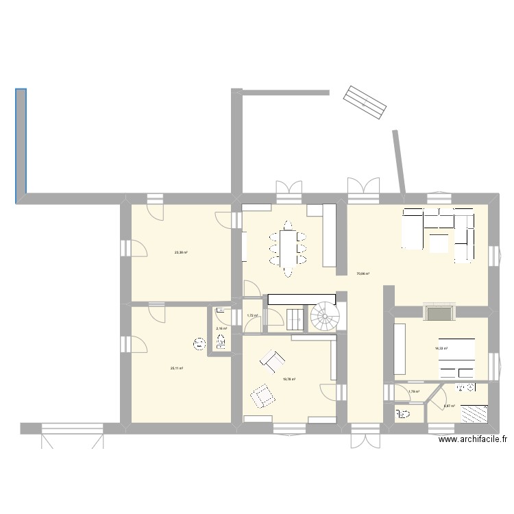 Maisongood2. Plan de 9 pièces et 166 m2
