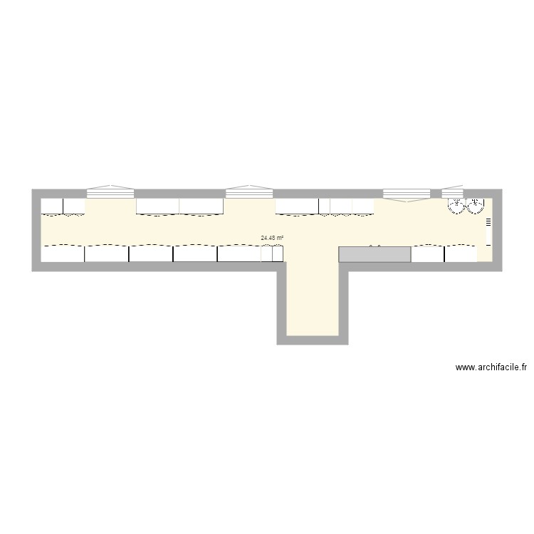 vestiare. Plan de 0 pièce et 0 m2