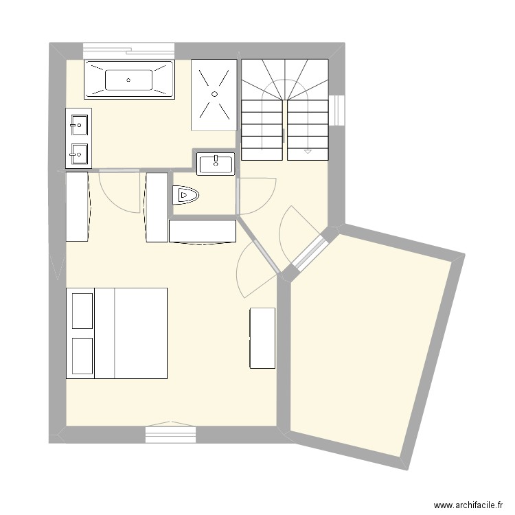 ÉTAGE. Plan de 0 pièce et 0 m2