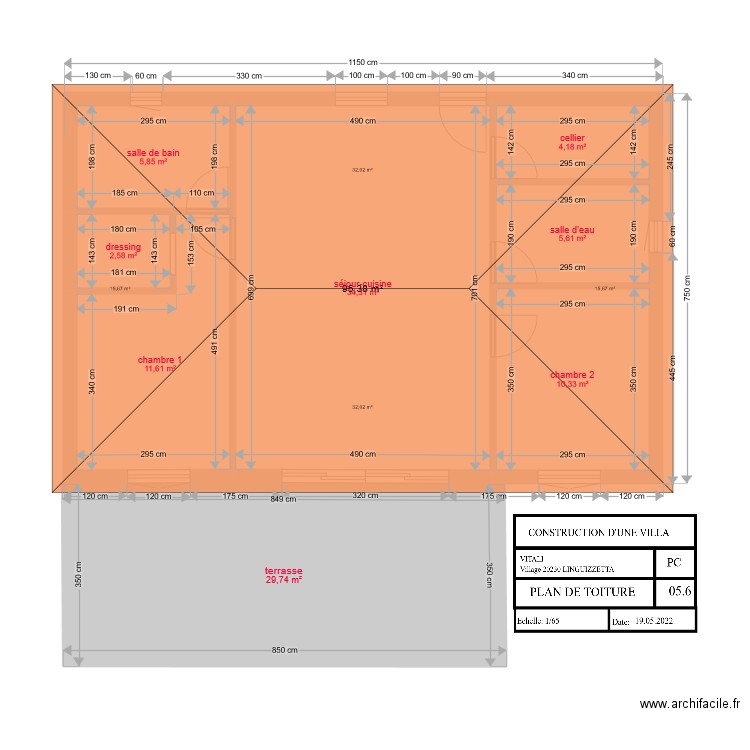 fred plan de toiture 1. Plan de 0 pièce et 0 m2