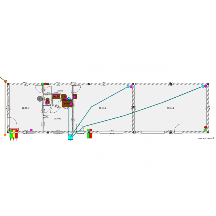 Depot tuyaux. Plan de 0 pièce et 0 m2