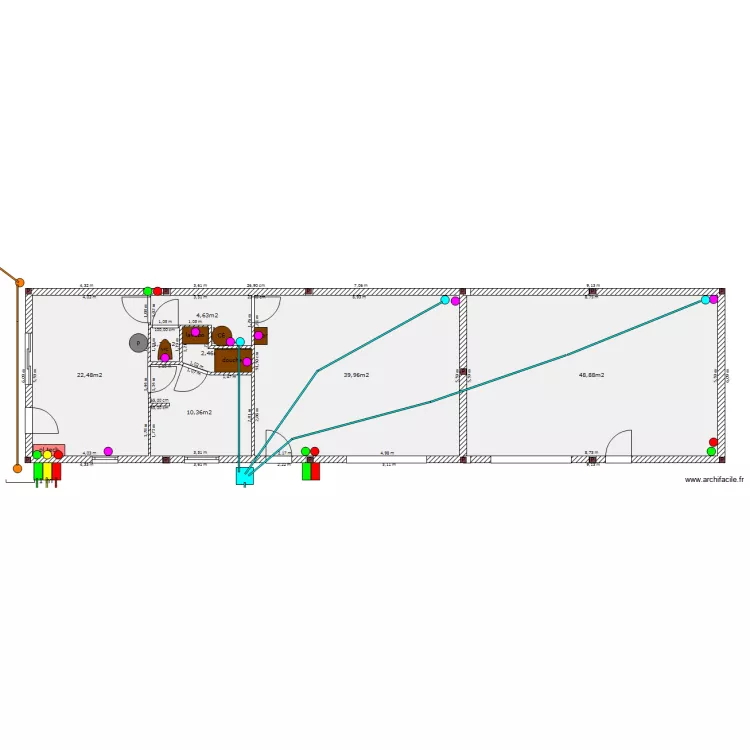 Depot tuyaux. Plan de 