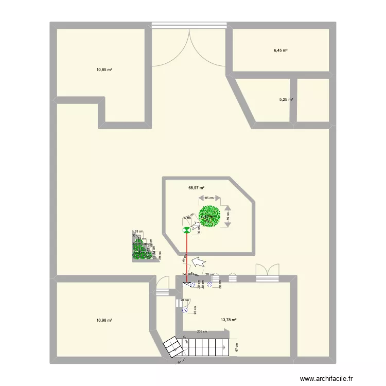 Plan G&eacute;n&eacute;ral Portail. Plan de 