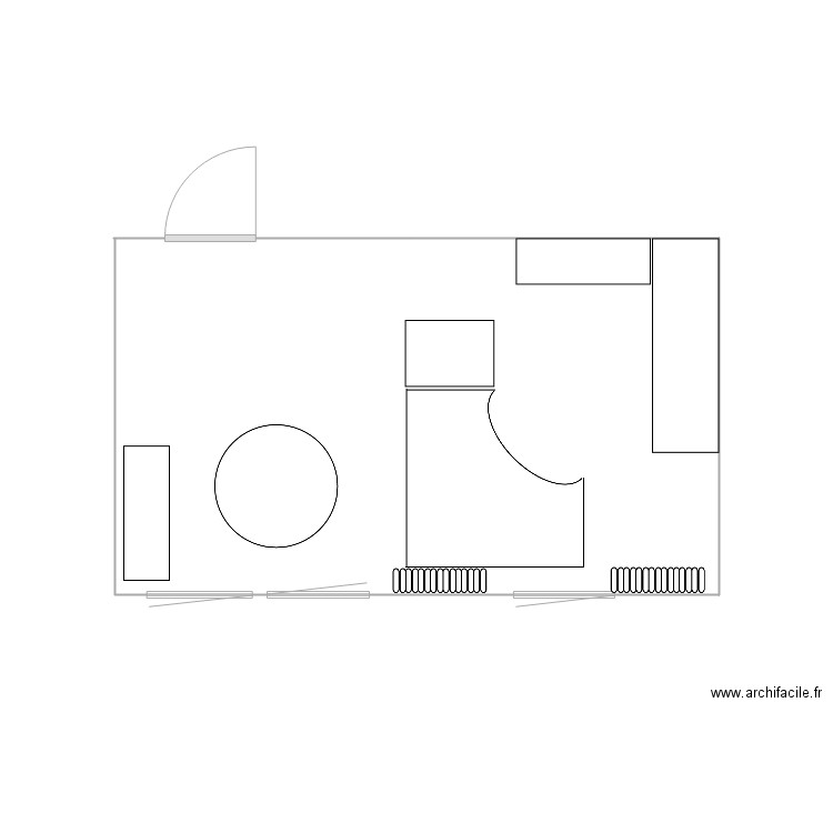 plan 1D. Plan de 0 pièce et 0 m2