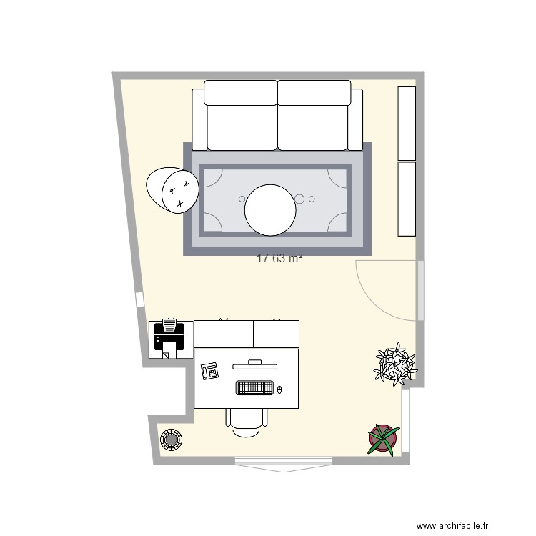 Bureau chambre. Plan de 0 pièce et 0 m2