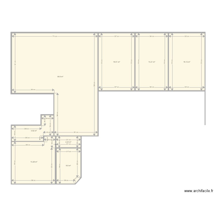 21 HOCHE existant. Plan de 0 pièce et 0 m2